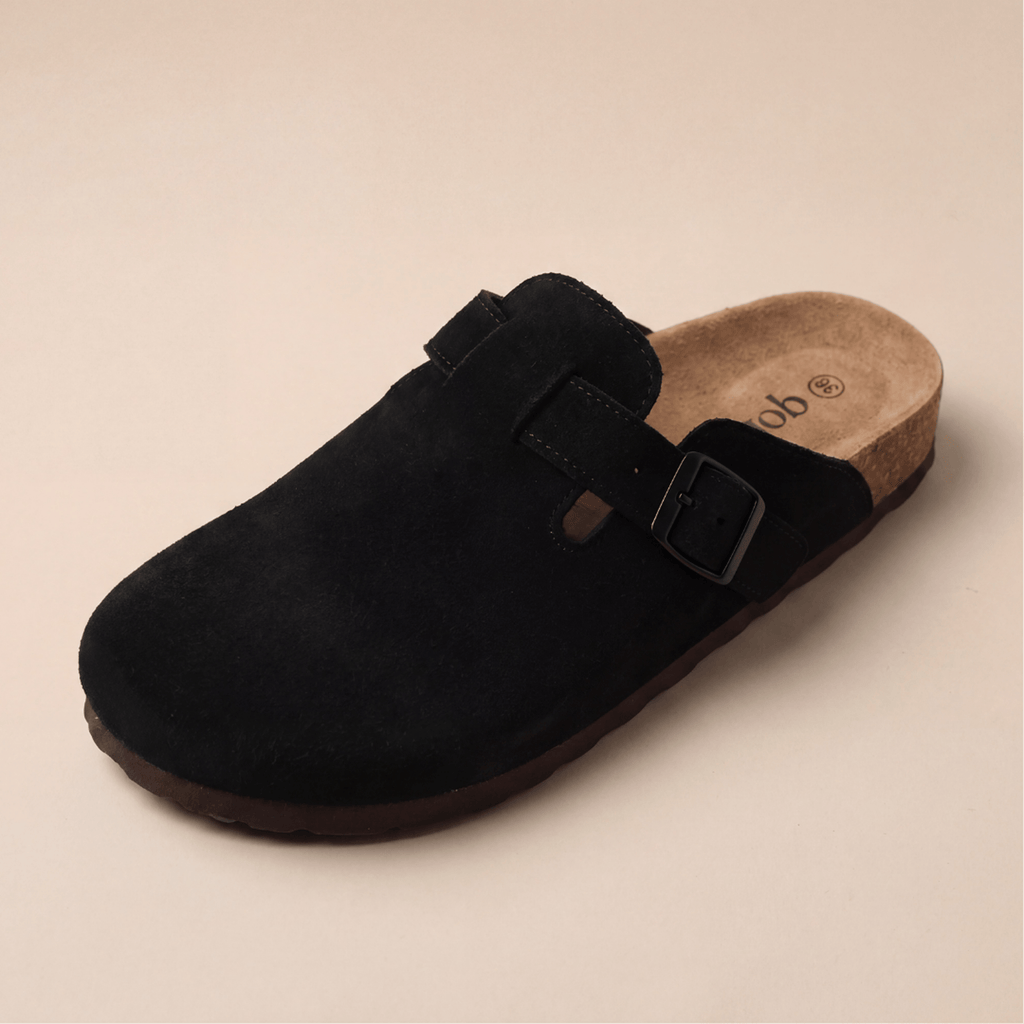 Genuine Suede Clogs by Qom