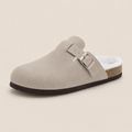 Fur-lined Suede Clogs by Qom