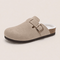 Fur-lined Suede Clogs by Qom